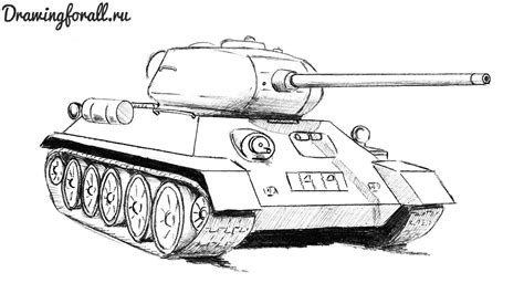 Как нарисовать танк Танк Рисунок Рисовать