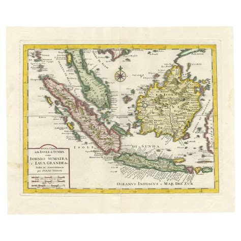 Old Map Of The Bangka Belitun Islands Greater Sunda Islands Indonesia 1705 For Sale At 1stdibs