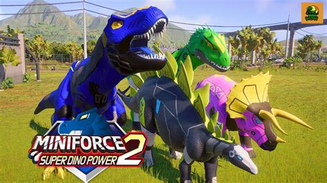 Miniforce Super Dino Power Jurassic Adventures And Battles Youtube