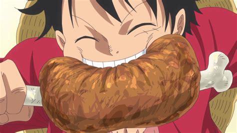 Image Luffy Eating Meatpng One Piece Wiki Fandom Powered By Wikia