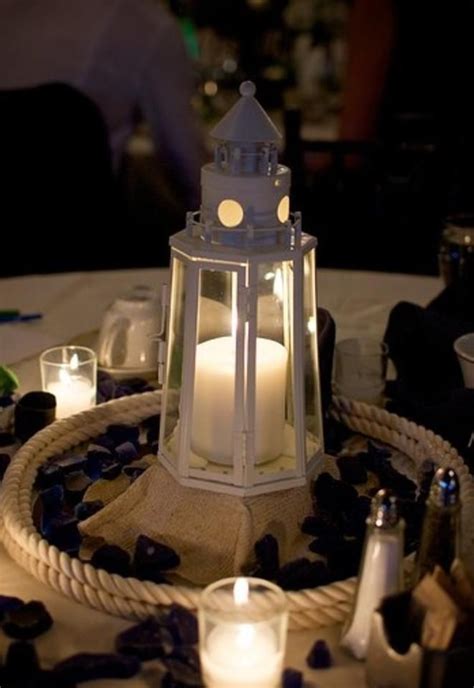 Cream Nautical Lighthouse Centerpiece 43 Off Retail Nautical Wedding