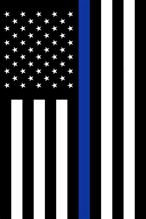Download Thin Blue Line U.S. - 18x12" - Brandy Wine Flags