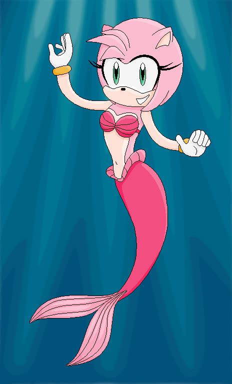 Amy Rose As A Mermaid By Mandurpandurrr On Deviantart