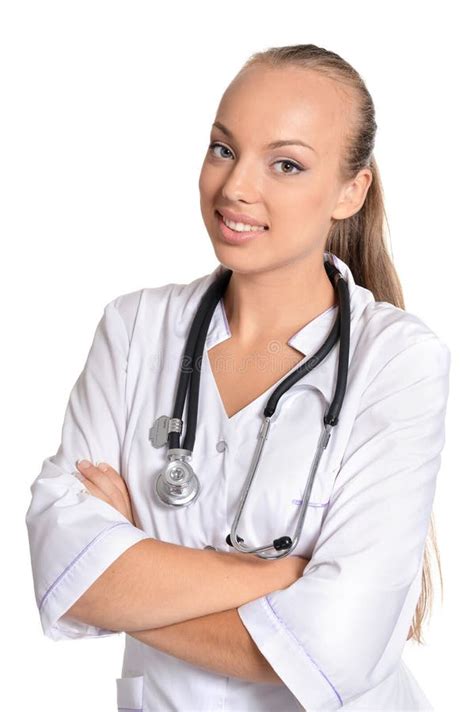 cute nurse portrait stock image image of model background 21789457