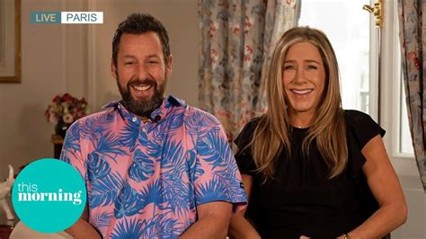 exclusive hollywood superstars jennifer aniston and adam sandler reunited this morning youtube