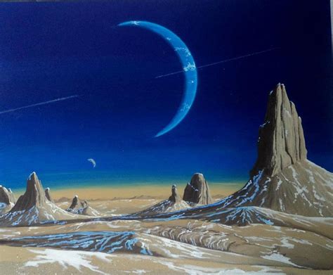Neptune As Seen From Triton I By Axel Astro Art Planets Art Art