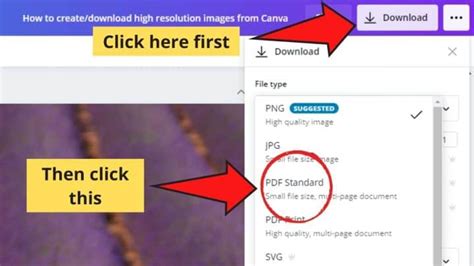 How To Download Pics In Good Quality 300 Dpi From Canva