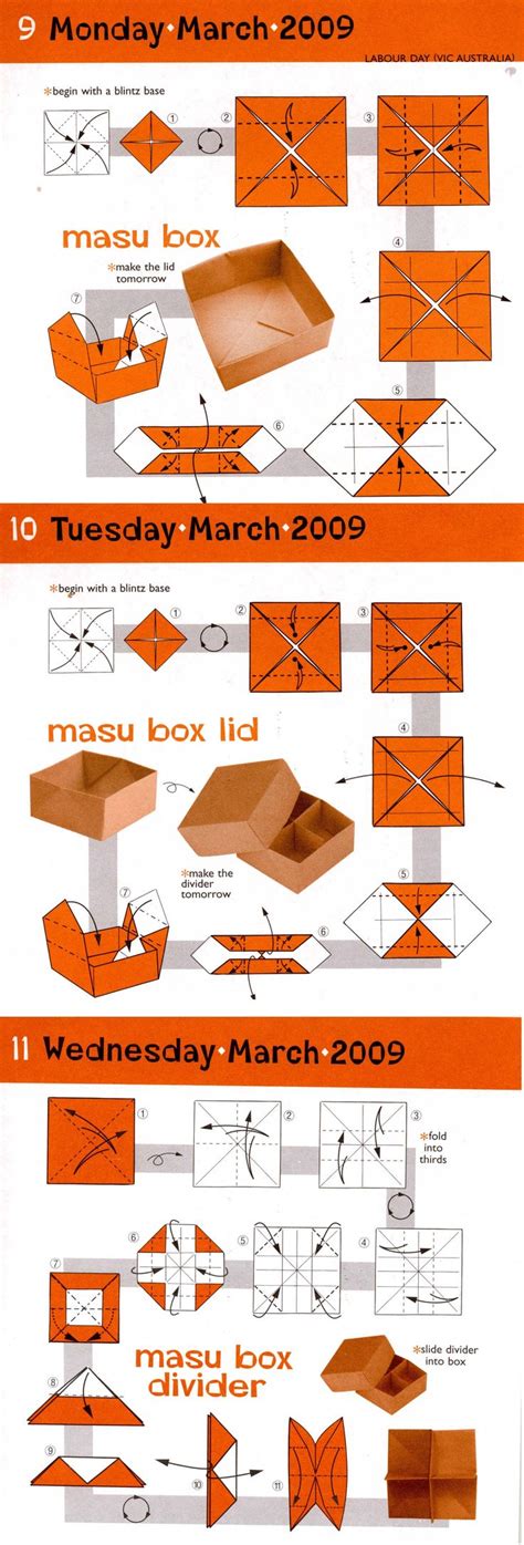 Masu Box Origami Box Origami Box With Lid Origami Box Diy
