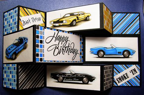 Luv My Cards Masculine Classic And Corvette Cars At Doodle Pantry Great For Birthdays Fathers Days