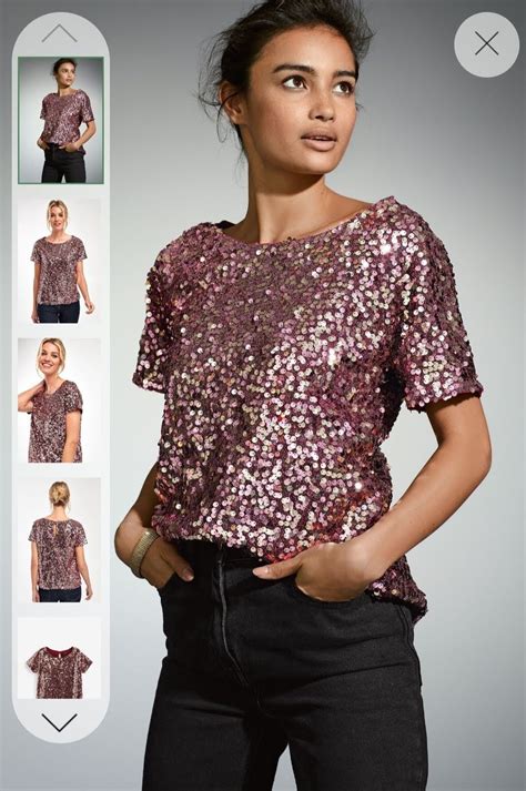 Next Rose Gold Sequin Top Next Ladies Fashion Womens Fashion Rose