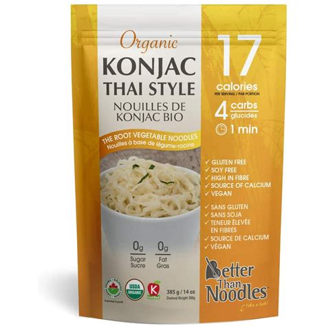 Better Than Foods Organic Konjac Thai Style Noodles 385g — Everything Keto
