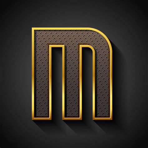Gold 3d Letter M Illustrations Royalty Free Vector Graphics And Clip Art