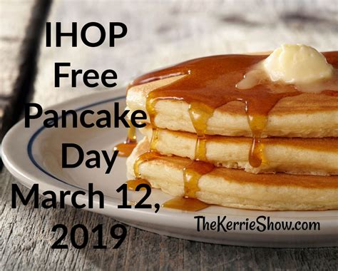 The Kerrie Show Ihop National Pancake Day Free Short Stack March 12 2019