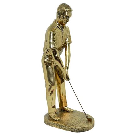 Vintage Golfer Trophy Statue Bronze Austria 1960s At 1stdibs