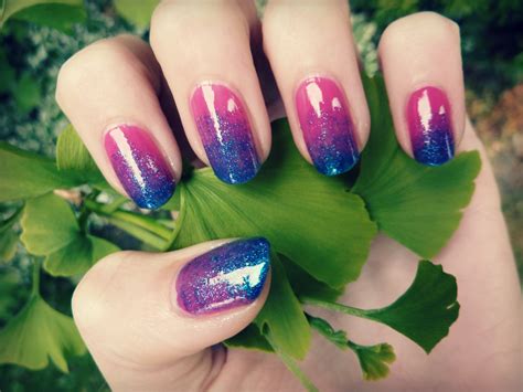 Lucys Nailss Sparkly Gradient Nails With Video Tutorial