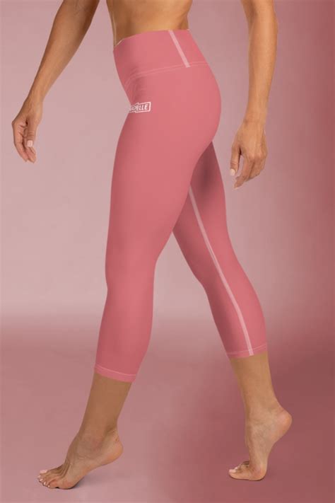 Incarnadine Pink Technical Capri Leggings Prachelle