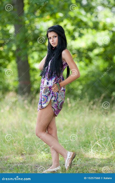 Attractive Latin Girl Posing Outdoor Royalty Free Stock Photos Image
