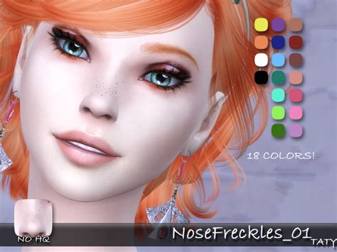 Nose Freckles Blush By Tatygagg At Tsr Sims 4 Updates