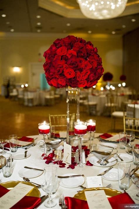 5 out of 5 stars. Erin + Nick - April 2015 | Red centerpieces, Quinceanera ...