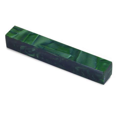 Acrylic Acetate Pen Blank Strong Rich Translucent Gren With Light Gree