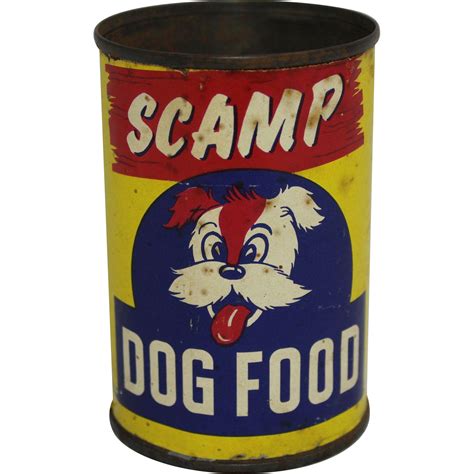 Vintage Scamp Dog Food Can From Thecuriousamerican On Ruby Lane
