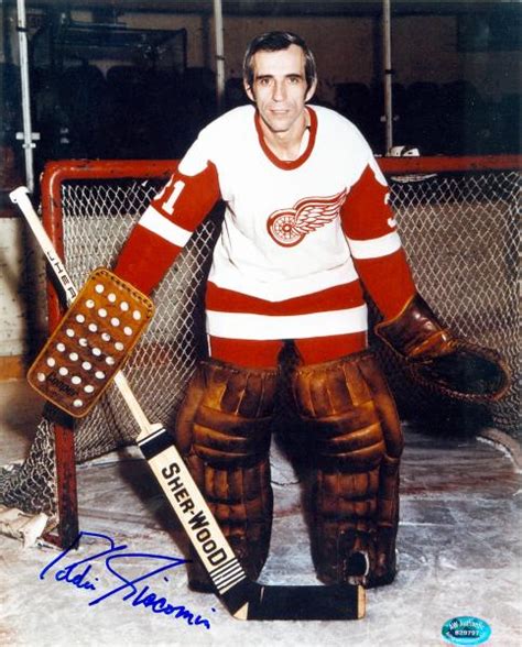 Eddie Giacomin Autographed 8x10 Photo Detroit Red Wings