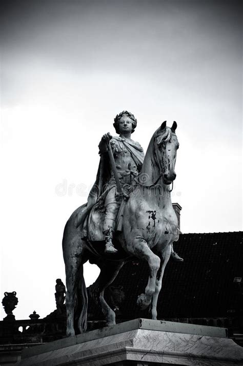 Copenhagen Denmark Bronze Equestrian Statue Of King Frederick V In
