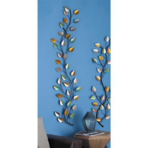 3d wall panels are exciting and fashionable decorative products in contemporary wall design, art3d offers a full range of wall paneling products including modern 3d panels, reclaimed wood panelings, decorative grille, coconut mosaics, vinyl peel and stick kitchen backsplash tiles, mother of pearl shell mosaic, metal backplash, leather tiles and others, they are made from environmental material. 59 in. x 15 in. Natural Iron Leaf and Branch Metal Wall ...