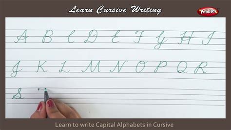 Cursive Capital Letters