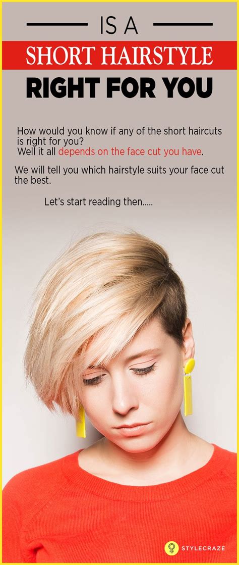 Length of face is shorter than oval, as well. How To Figure Out If Short Hair Will Suit You | Short hair ...