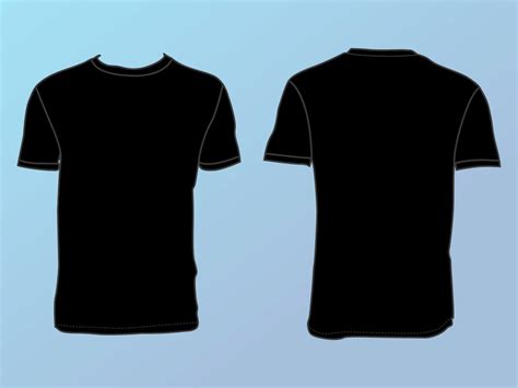 Colored T Shirt Template