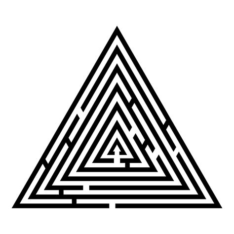 Enigma Do Labirinto Do Labirinto Triangular Enigma Do Labirinto ícone