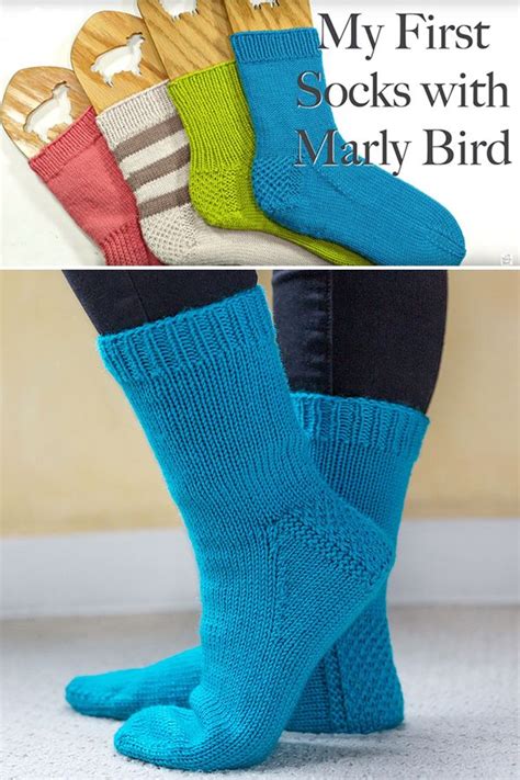 Free Knitting Pattern And Videos For Easy My First Socks Step By Step