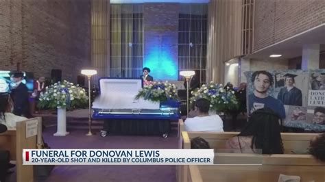 Funeral held for 20-year-old Donovan Lewis shot and killed by Columbus