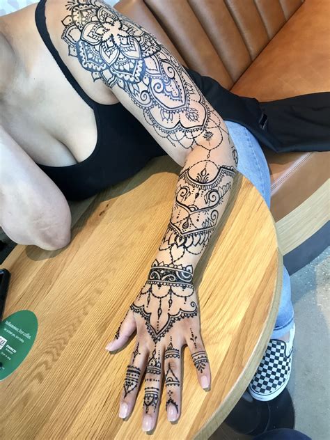 Nola Henna Sleeve Henna Sleeve Henna Hand Tattoo Hand Henna