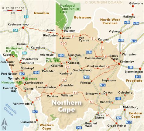 Northern Cape Map South Africa