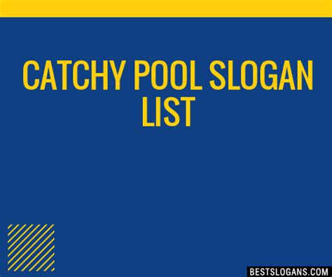 Catchy Pool Slogans Generator Phrases Taglines