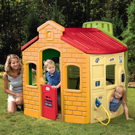 Little Tikes Town House Playhouse New Wendy House Evergreen Ebay