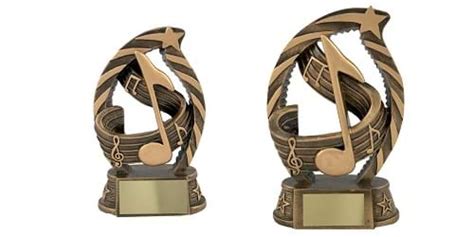 Music Note Trophy Quality Resin Award For Music Students