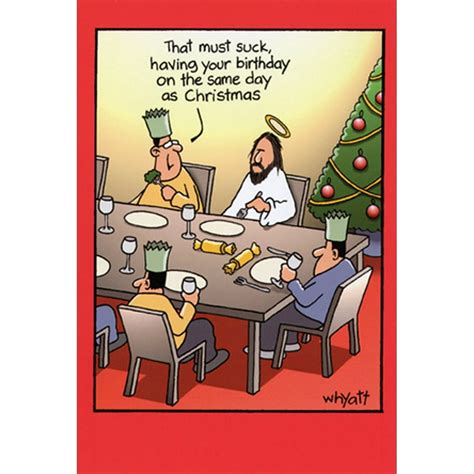 Nobleworks Birthday On The Same Day Tim Whyatt Humorous Funny Christmas Card