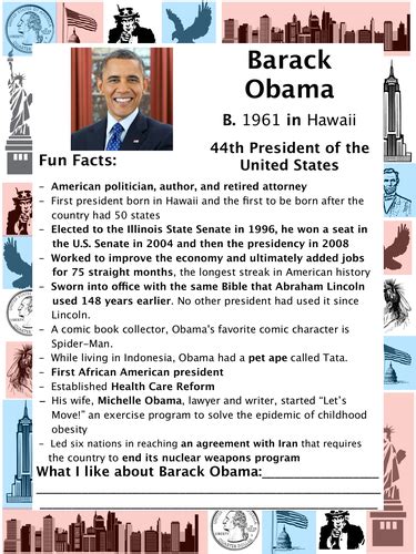 Barack Obama Study Guideactivitiesdiscussion Us President 44