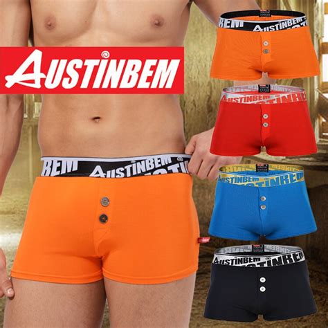 Free Shippingbrand Austinbem Underwear Solid Boxers Shiny Mens Arrow