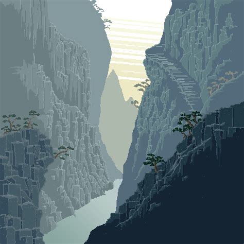Pixel Art By Softwaring Pixel Art Landscape Pixel Art Cool Pixel Art