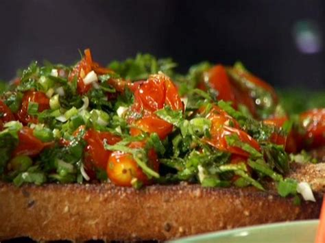 Turn and allow other side to brown. Roasted Tomato Bruschetta Recipe | Rachael Ray | Food Network