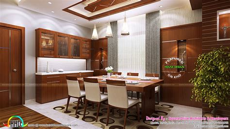 Kitchen And Dining Room Interior Ideas Kerala Home Design And Floor