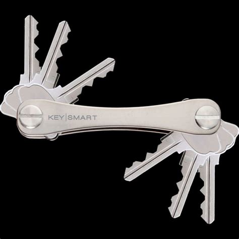 Keysmart Compact Key Holder Titanium Up To 8 Keys