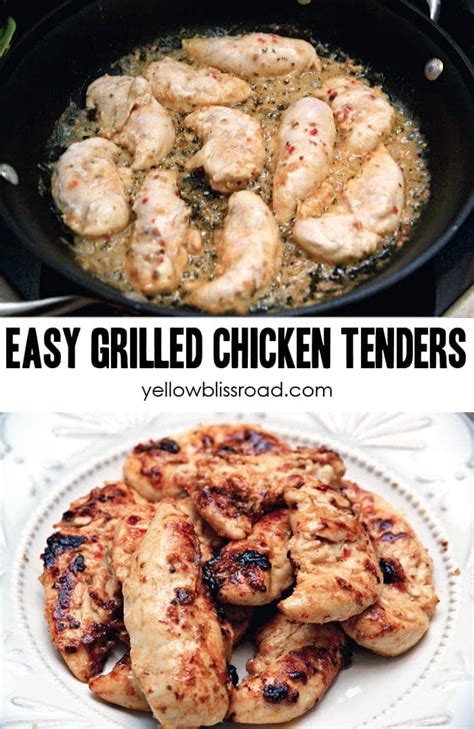 Grilled Chicken Tenders Recipe Yellow Bliss Road