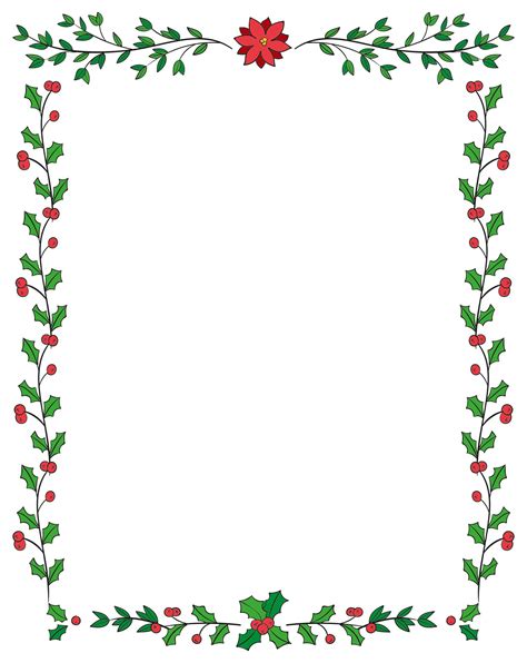 7 Best Images Of Printable Christmas Borders Landscape Free Printable