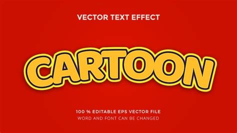 Premium Vector Cartoon Text Effect