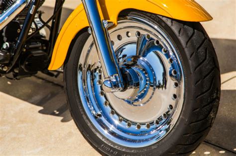 Bikers choice fatboy front fender. Chrome Yellow Fat Boy -Chrome Front End-Chrome Apes-Chrome ...